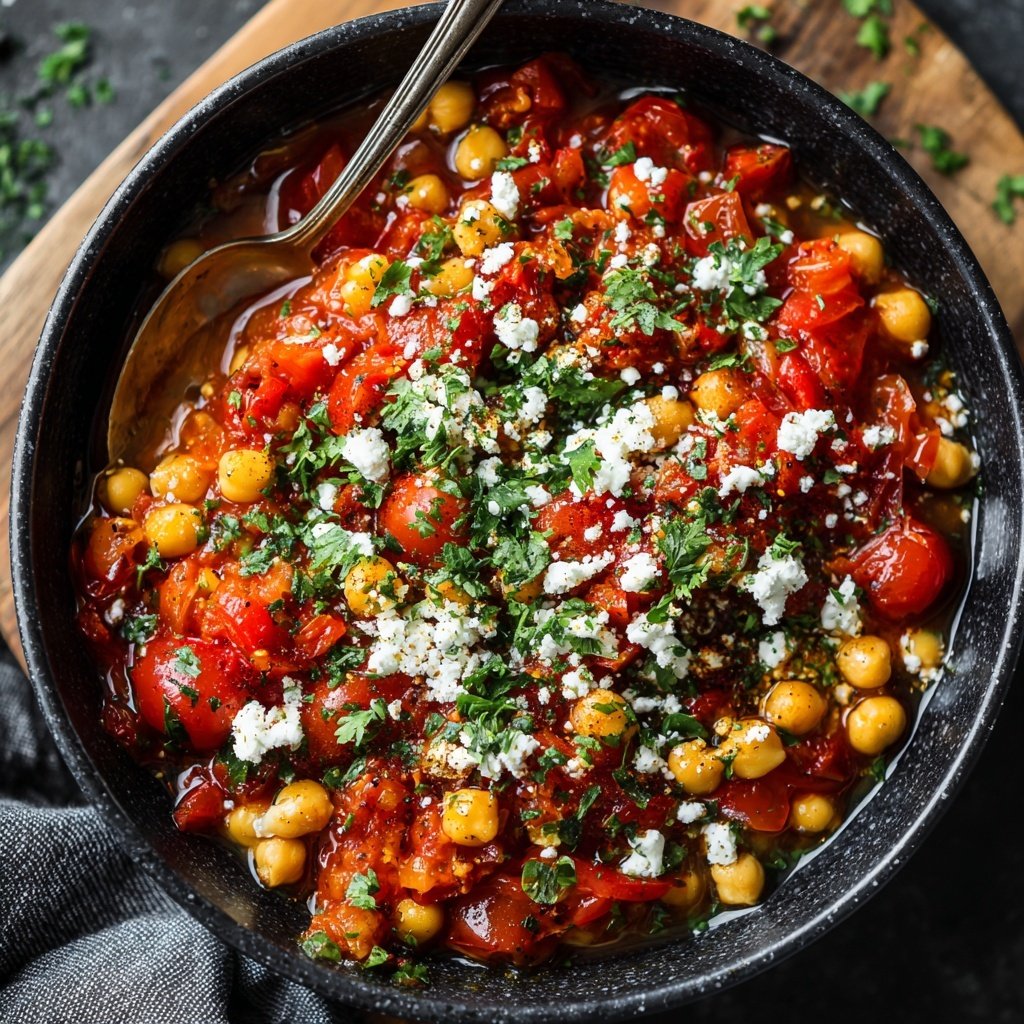 Mediterranean Chickpea Tomato Bowl
