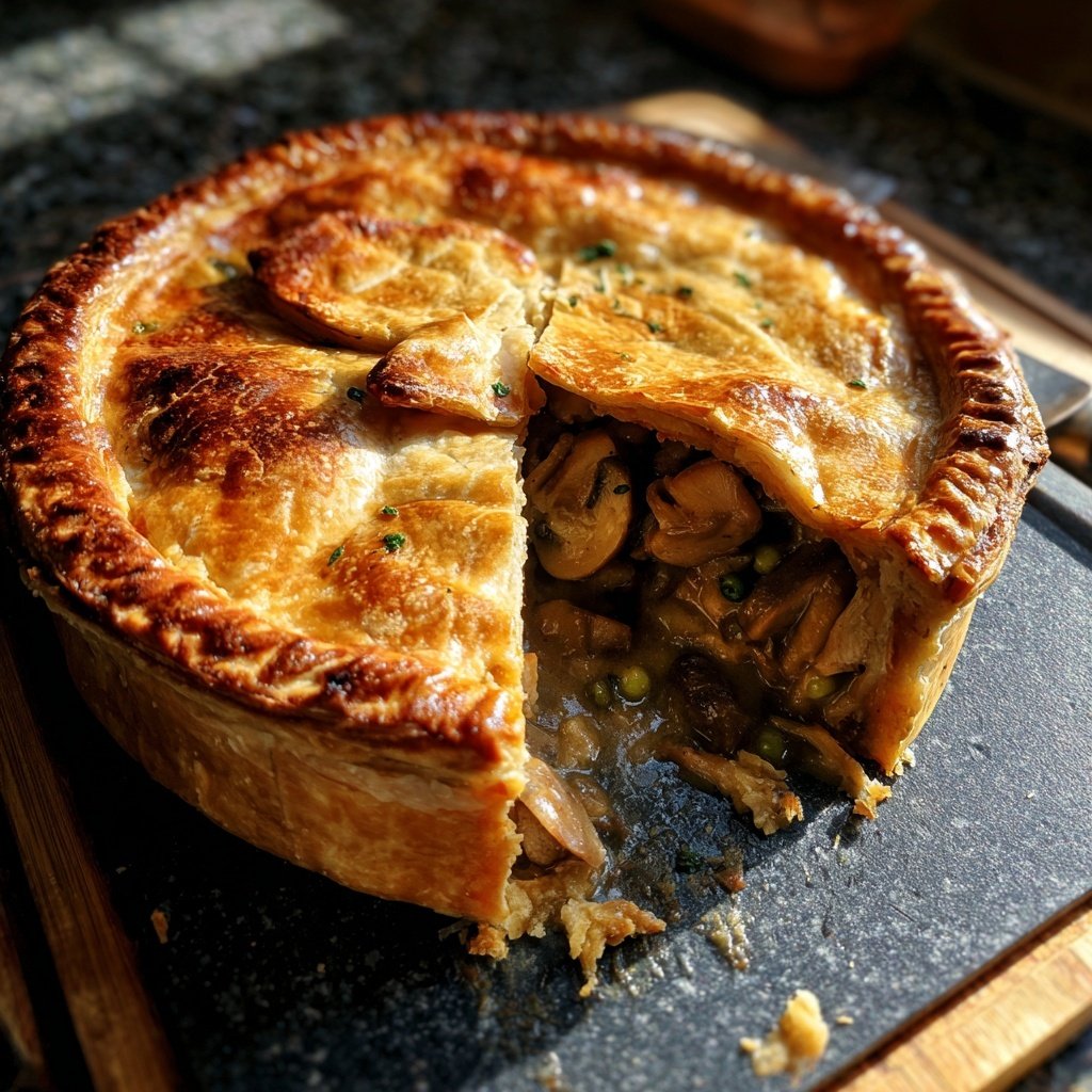 Comfort Food Beef and Mushroom Pot Pie