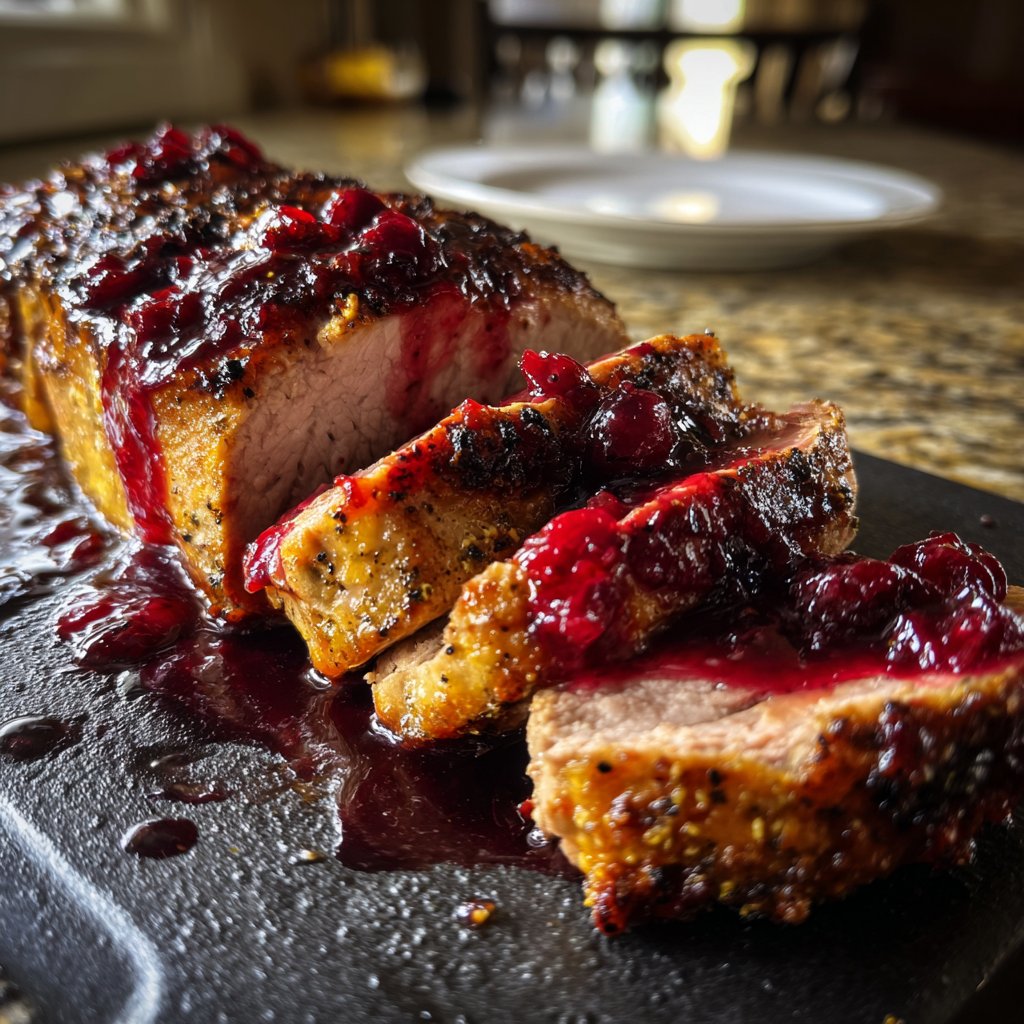 Pork Tenderloin with Cherry Sauce