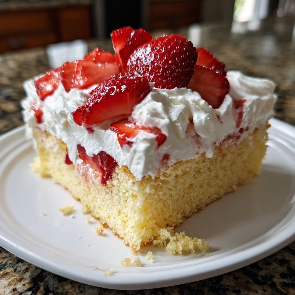 Strawberry Shortcake Sheet Cake