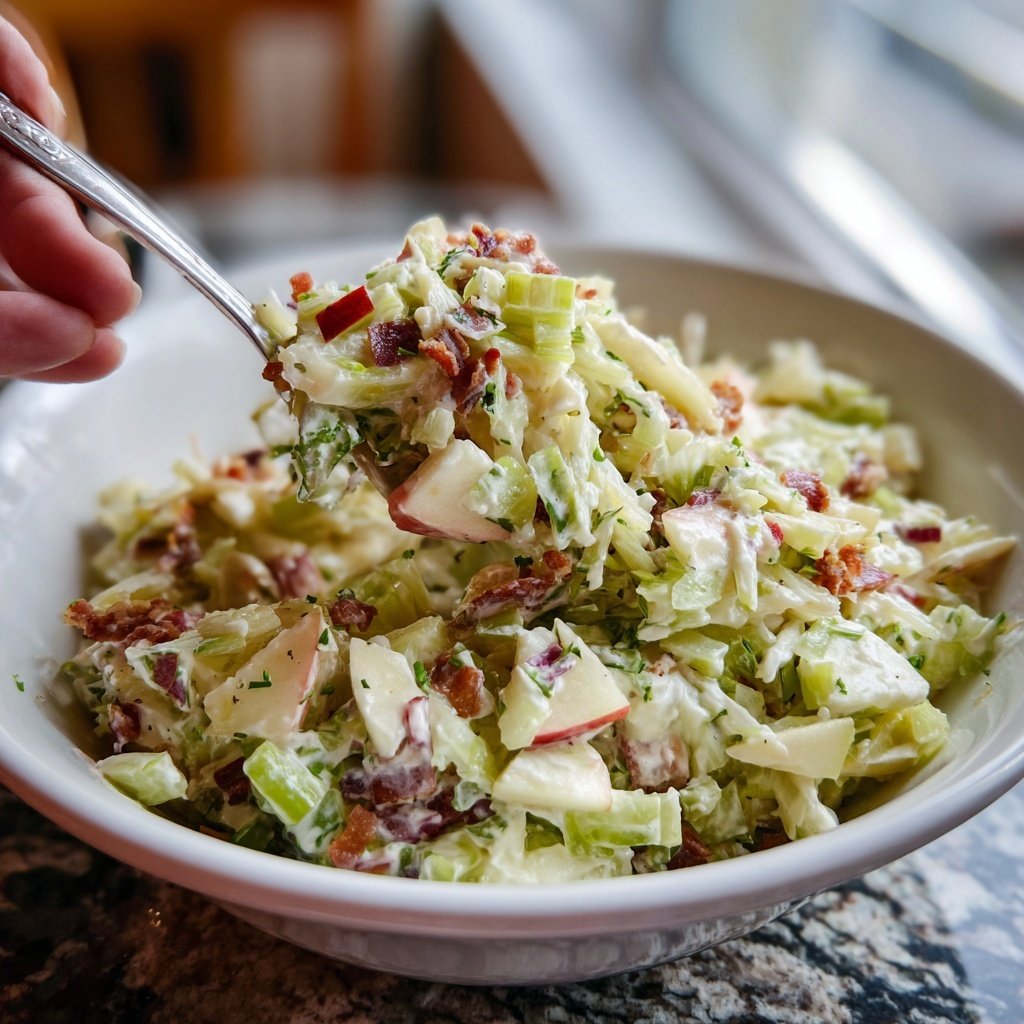 Creamy Celery Salad With Apples