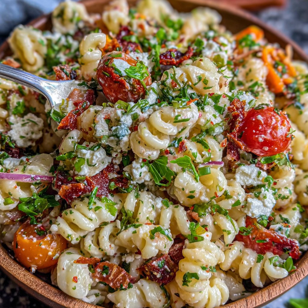 Easy Mediterranean Pasta Salad