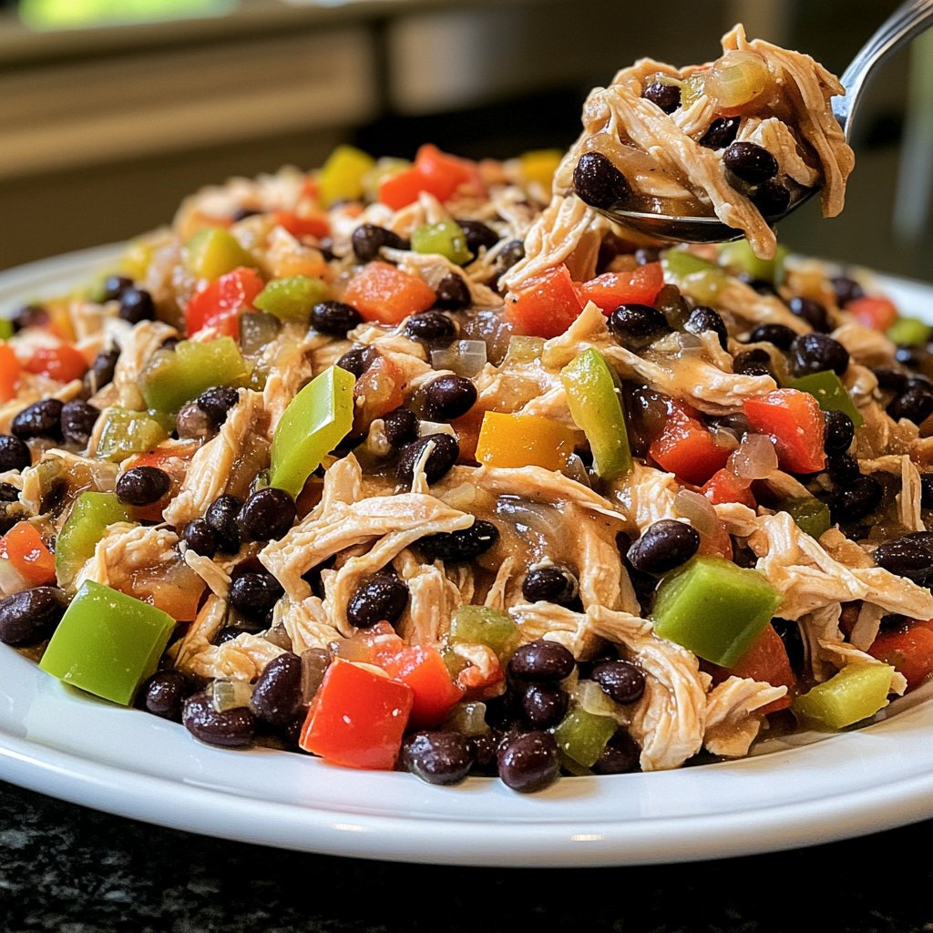 Dump-and-Go Crockpot Chicken and Black Beans