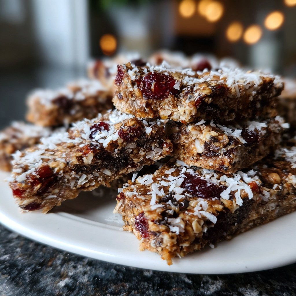 Chocolate Cherry Coconut Bars