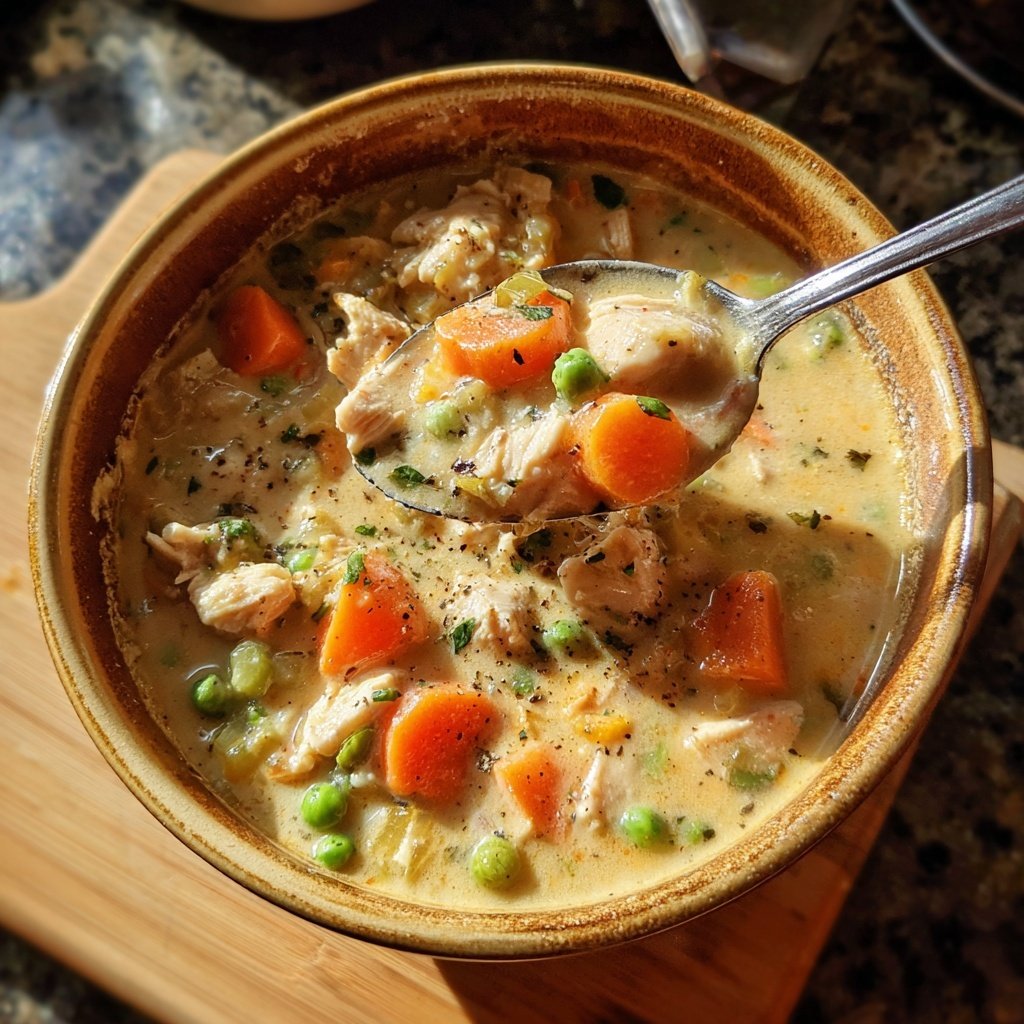 Creamy Chicken And Vegetable Soup